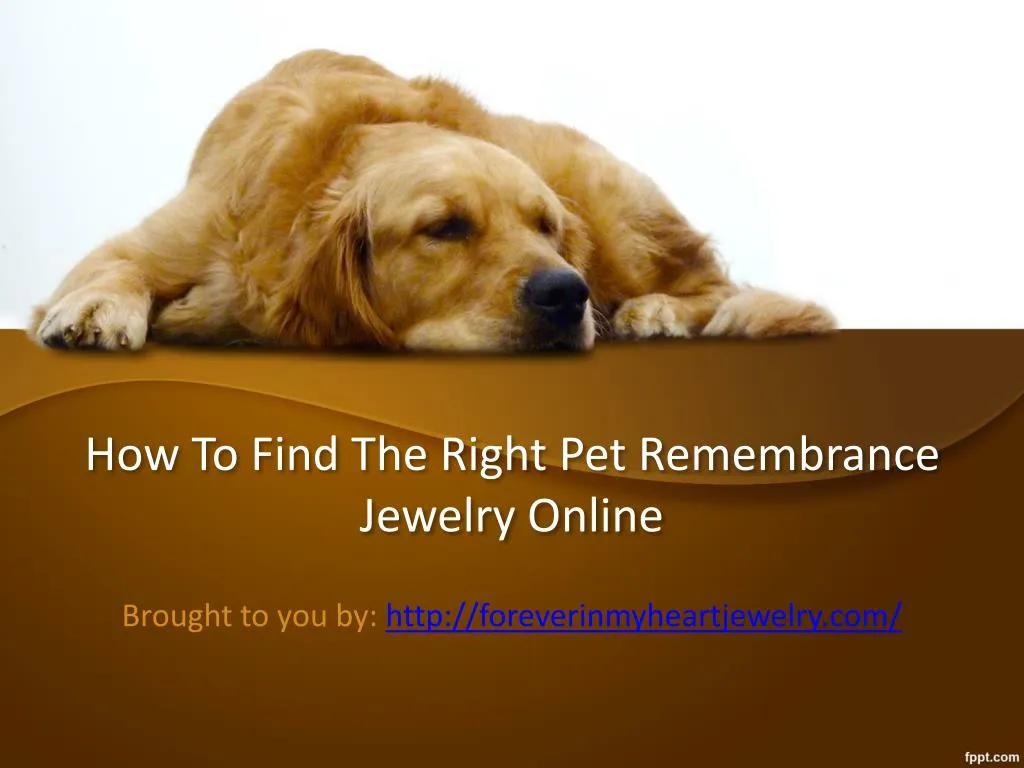 how to find the right pet remembrance jewelry online