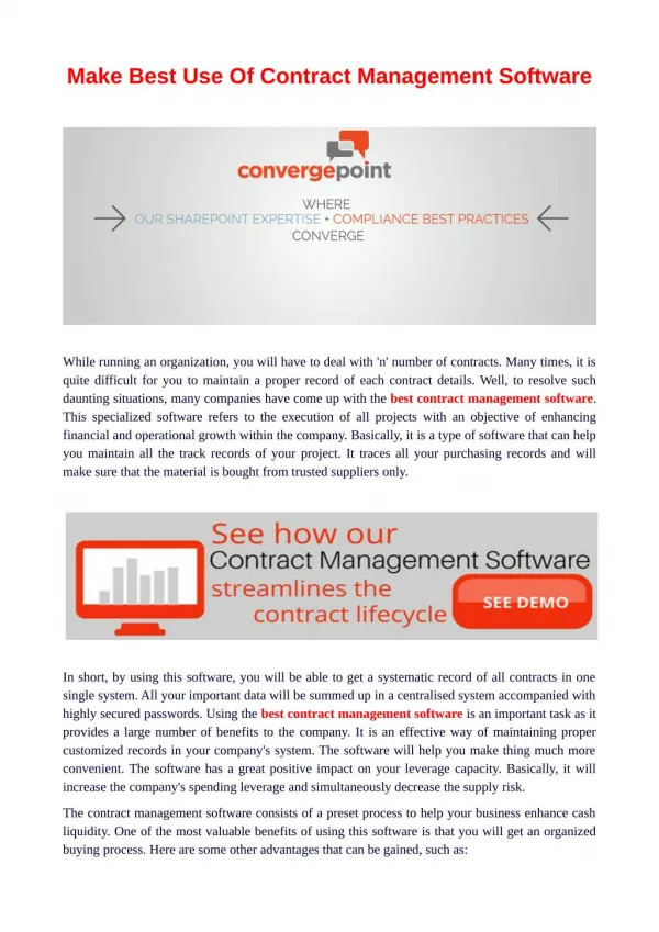 Best contract management software