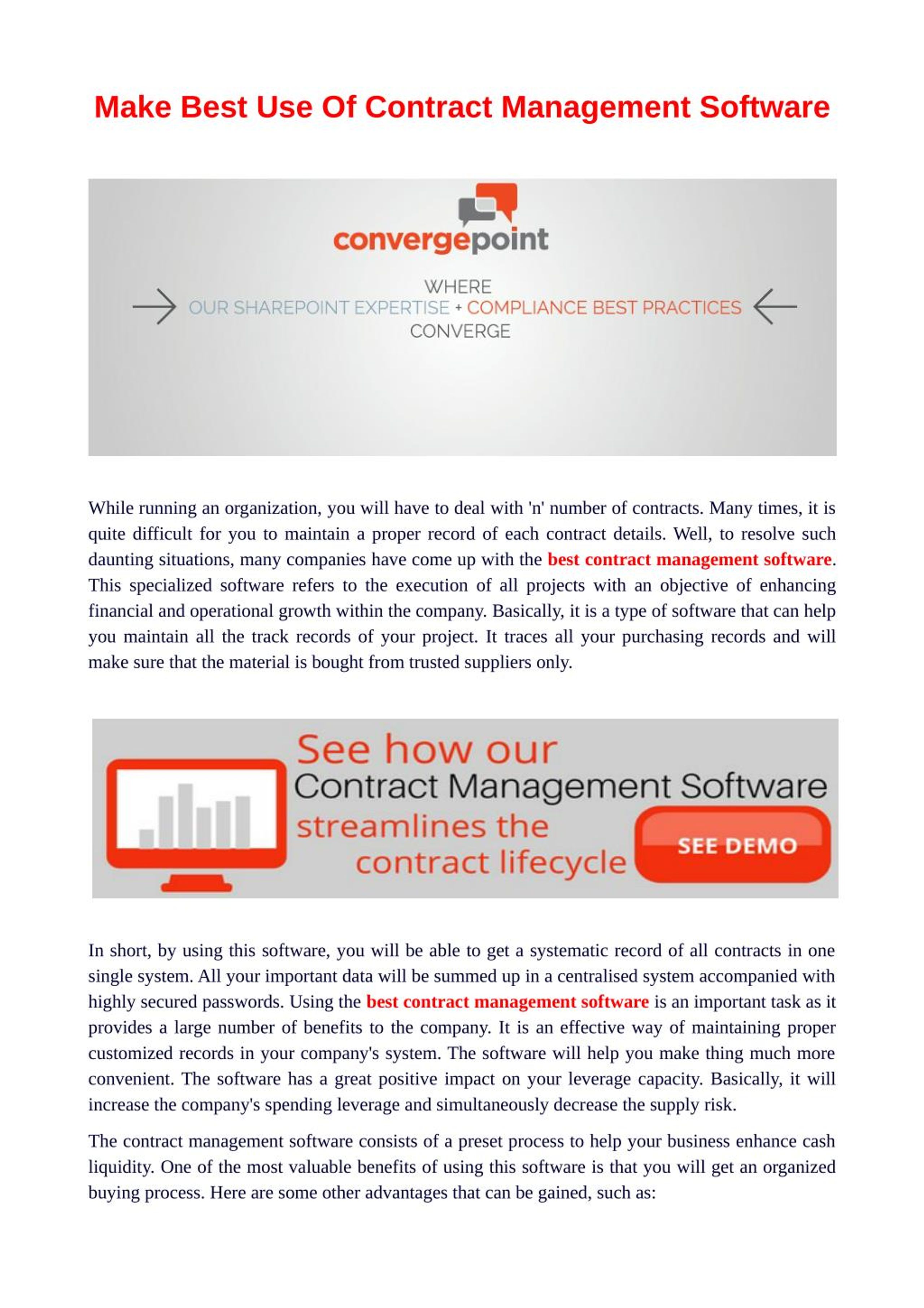 PPT - Best contract management software PowerPoint Presentation, free ...
