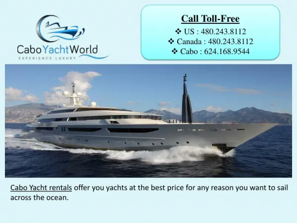Cabo Yacht Rentals