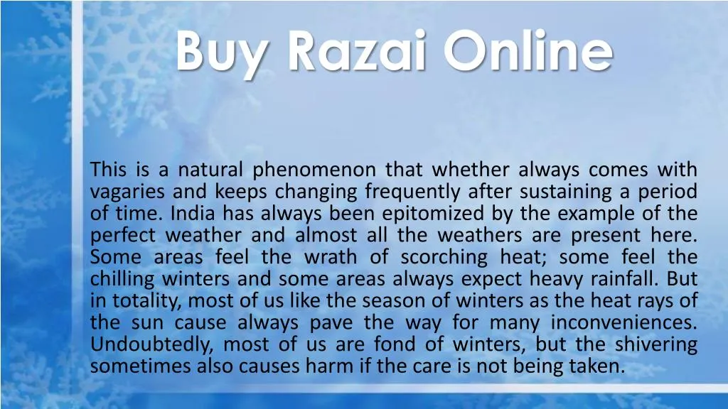 buy razai online