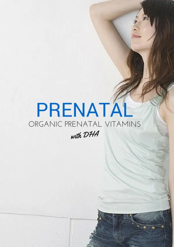 Organic Prenatal Vitamins with DHA