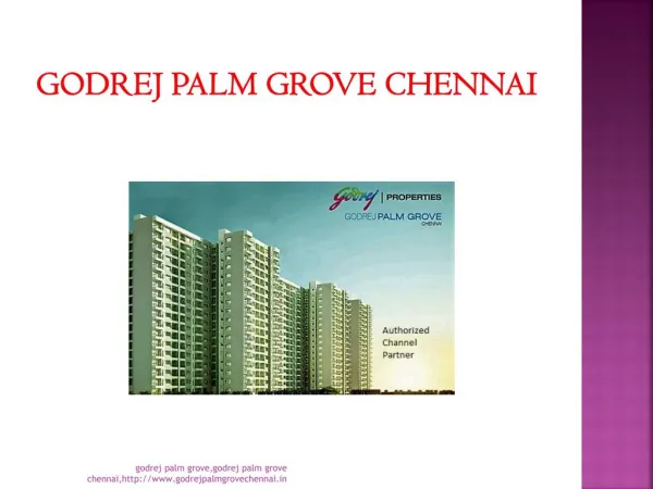 Godrej Palm Grove Chennai details
