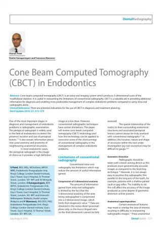 Cone beam computed radiography - slide 1