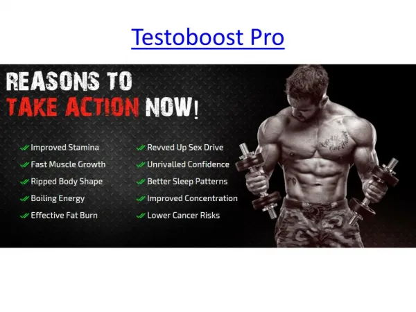 Icrease T-Level with Testoboost Pro