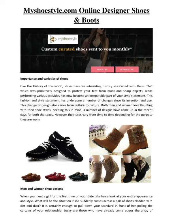 My Shoe Style | Myshoestyle (Myshoestyle.com)