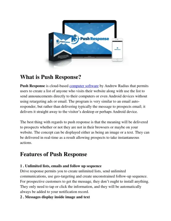 Push Response Review - Smart Marketing Tool