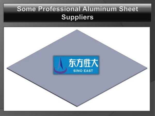Some Professional Aluminum Sheet Suppliers