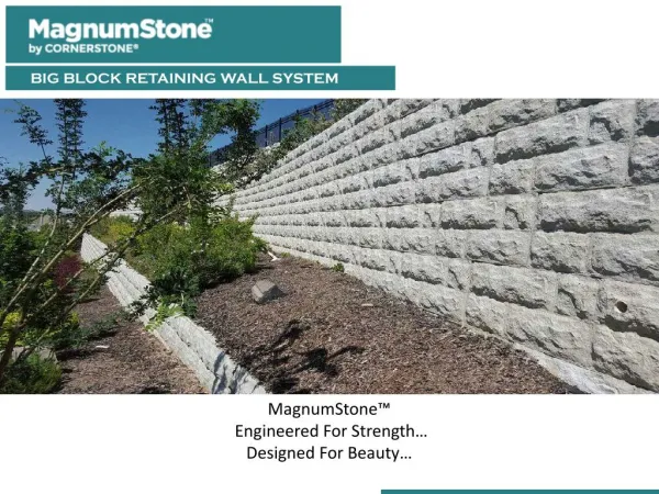 MagnumStone Retaining Wall Water Applications
