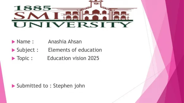 education vision 2025