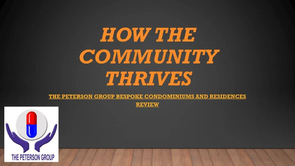 how the community thrives