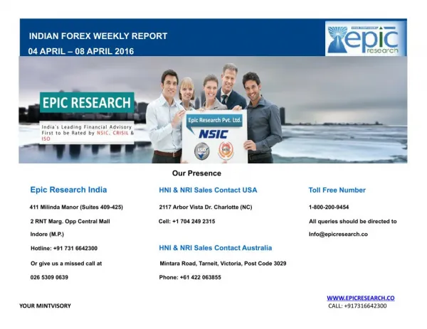 Epic Research Weekly Forex Report 04 April 2016