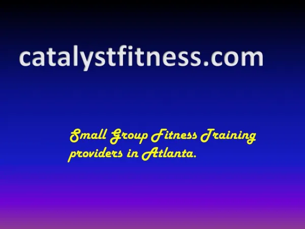 Group fitness Training Atlanta