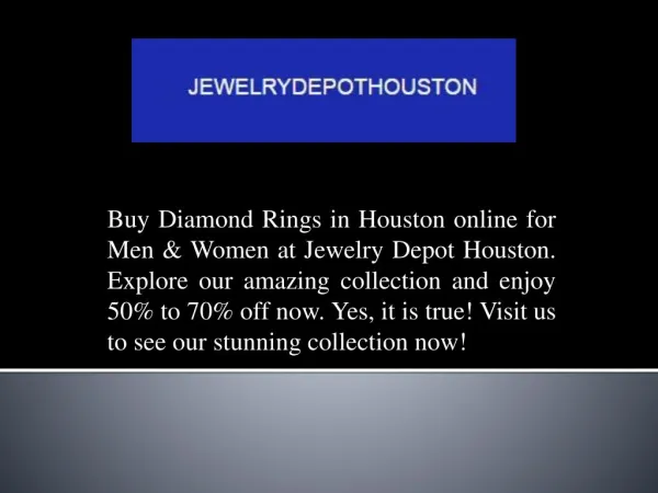 Elegant Diamond Rings In Houston