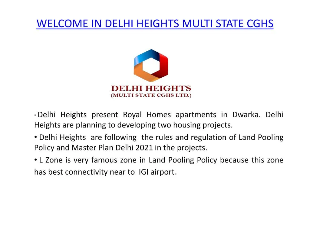 welcome in delhi heights multi state cghs
