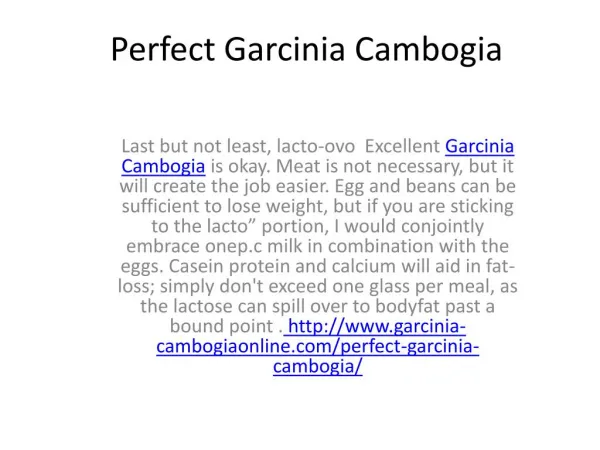 How will this Excellent Garcinia Cambogia hurt your health?