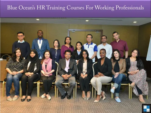 Blue Ocean’s HR Training Courses For Working Professionals