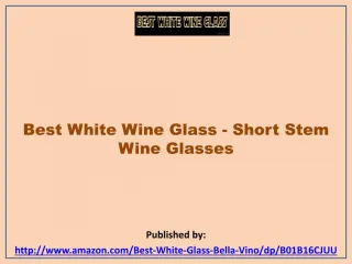 Best White Wine Glass - Short Stem Wine Glasses - slide 1