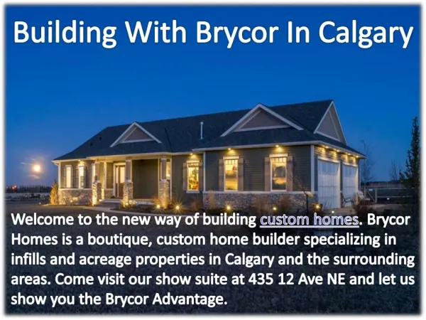 Building With Brycor In Calgary