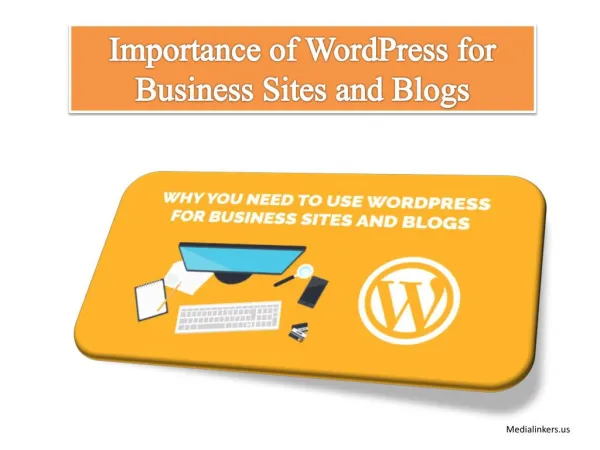 Importance of WordPress for Business Sites and Blogs
