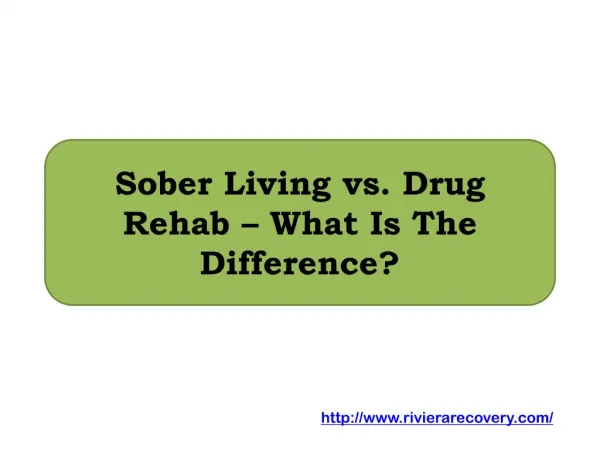 Sober Living vs. Drug Rehab – What Is The Difference?