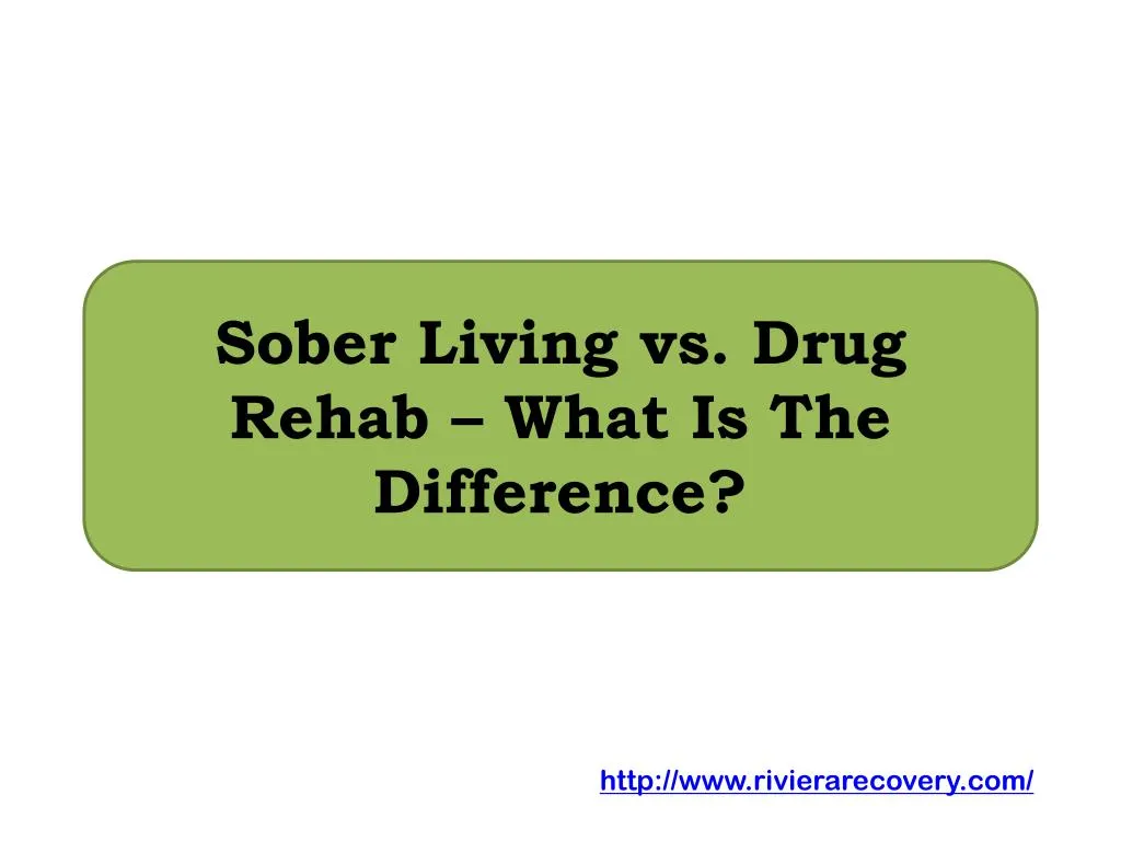 sober living vs drug rehab what is the difference