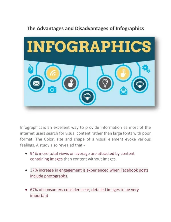 The Advantages and Disadvantages of Infographics