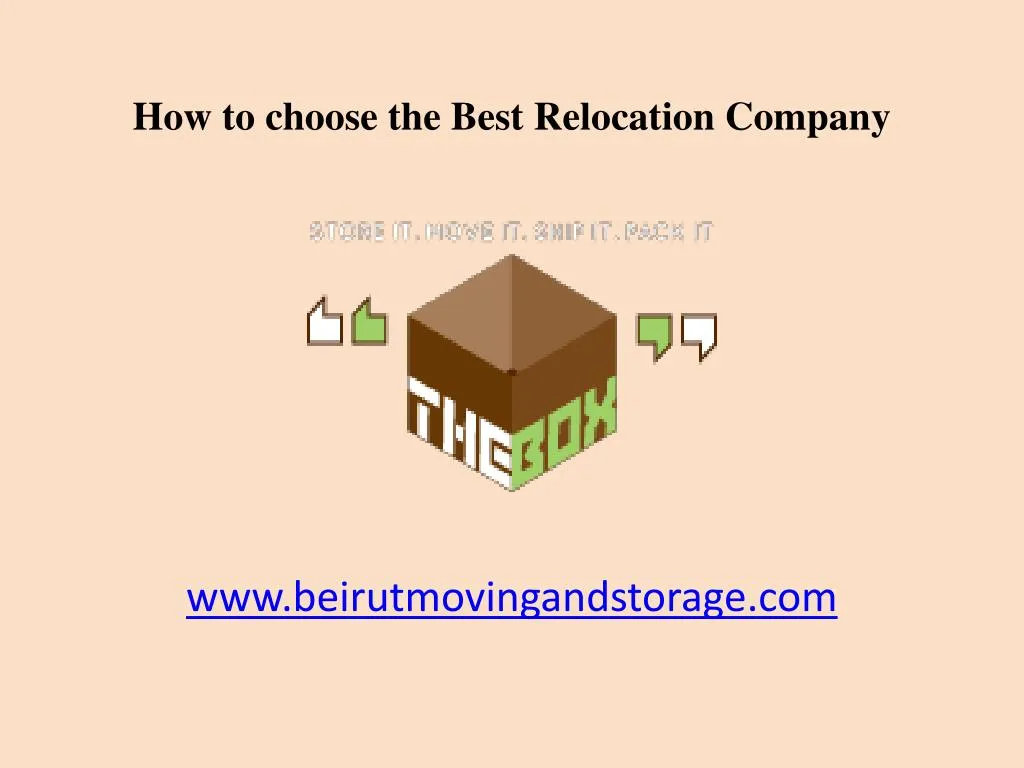 how to choose the best relocation company