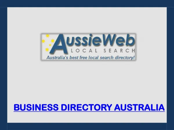 BUSINESS DIRECTORY AUSTRALIA