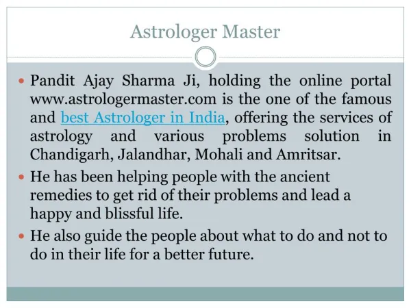 Best and Famous Astrologer in India