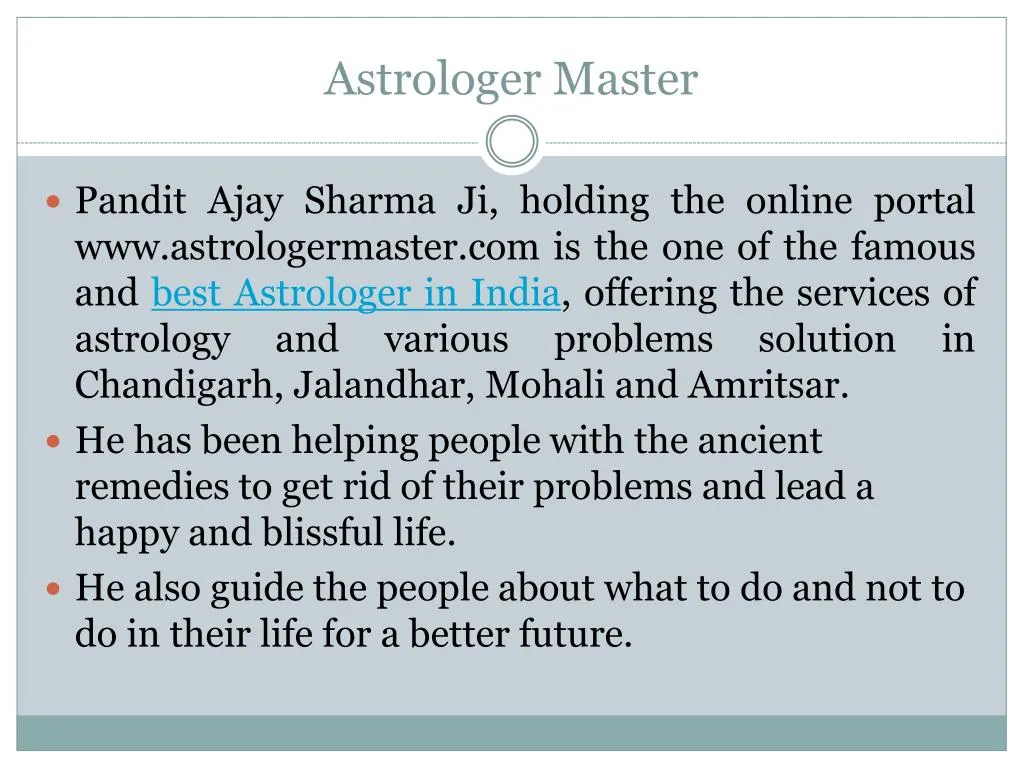 astrologer master
