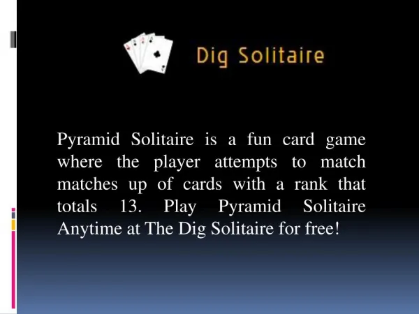 Rules For Playing Pyramid Solitaire Online
