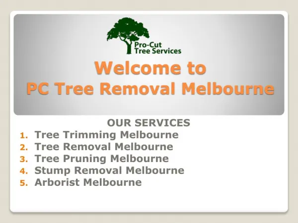 Stump Removals Melbourne