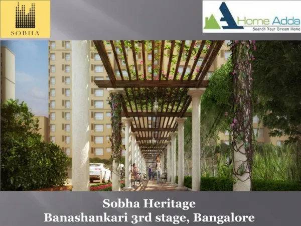 Sobha Heritage Pre Launch by Sobha Limited