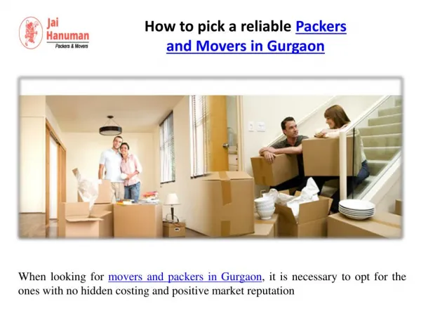 How to pick a reliable Packers and Movers in Gurgaon