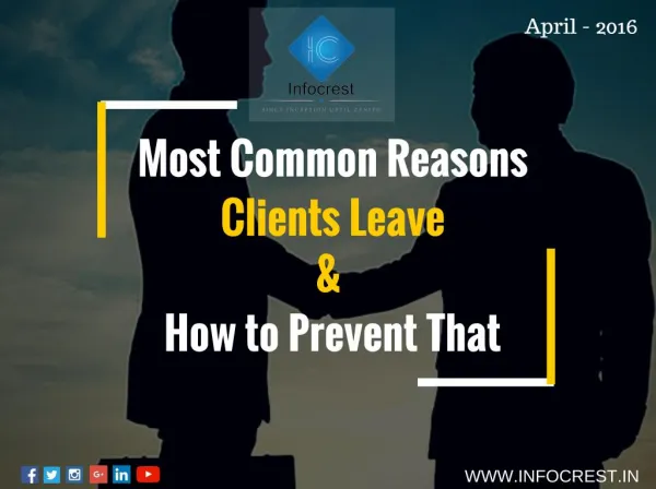 Most Common Reasons Clients Leave & How to Prevent That