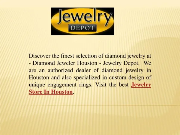 Trusted Jewelry Store In Houston