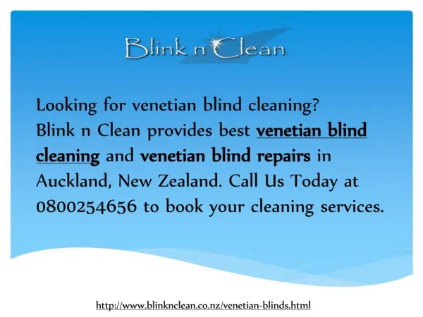 Venetian Blind Cleaning - Blink n Clean