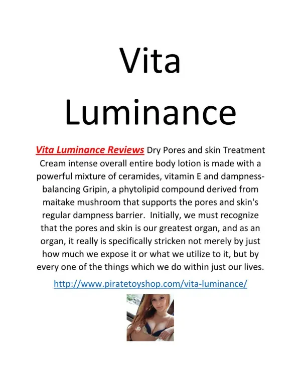 Vita Luminance Reviews