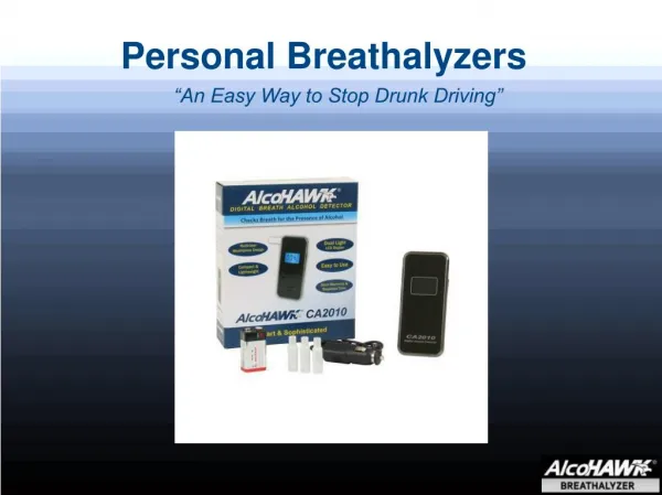 Personal Breathalyzer Tester