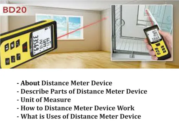 About Distance Meter Device