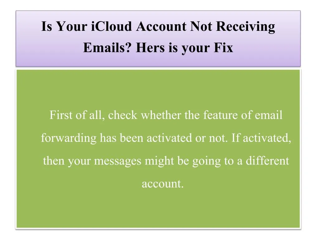 is your icloud account not receiving emails hers is your fix