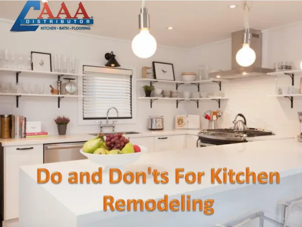 Do and Don'ts For Kitchen Remodeling