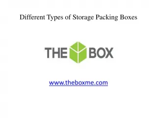 Types of Corrugated Storage Carton Boxes in Dubai, UAE - slide 1