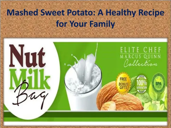 Mashed Sweet Potato- A Healthy Recipe for Your Family