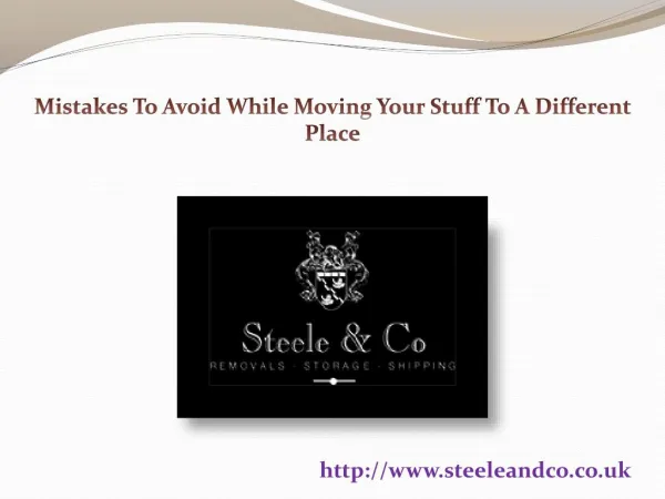 Mistakes To Avoid While Moving Your Stuff To A Different Place