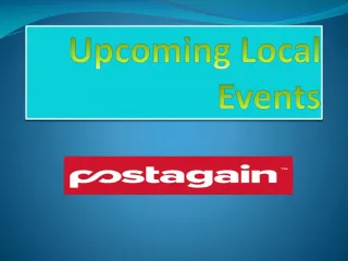 Upcoming Local Events - slide 1