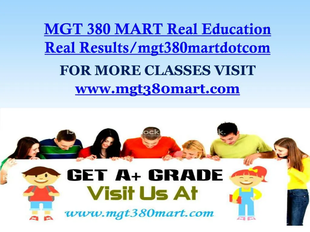 mgt 380 mart real education real results mgt380martdotcom