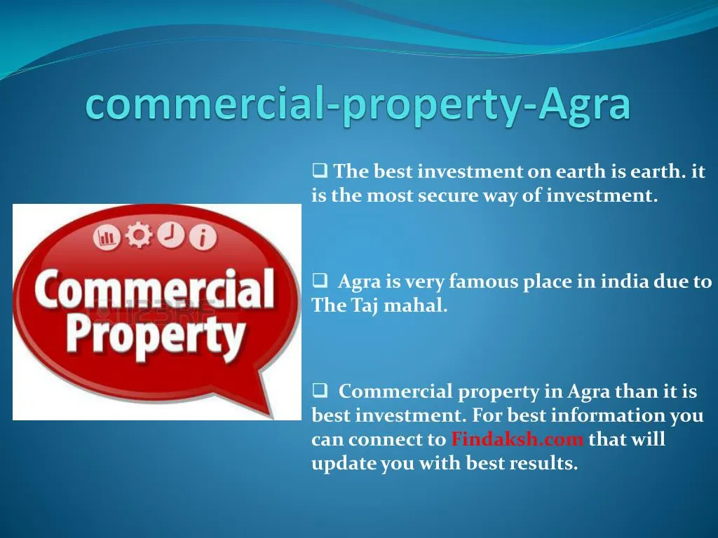commercial property agra