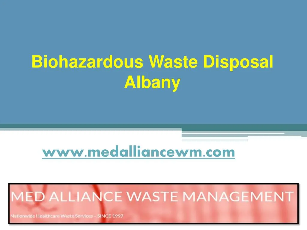 biohazardous waste disposal albany